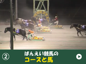 ③ばんえい競馬のコースと馬